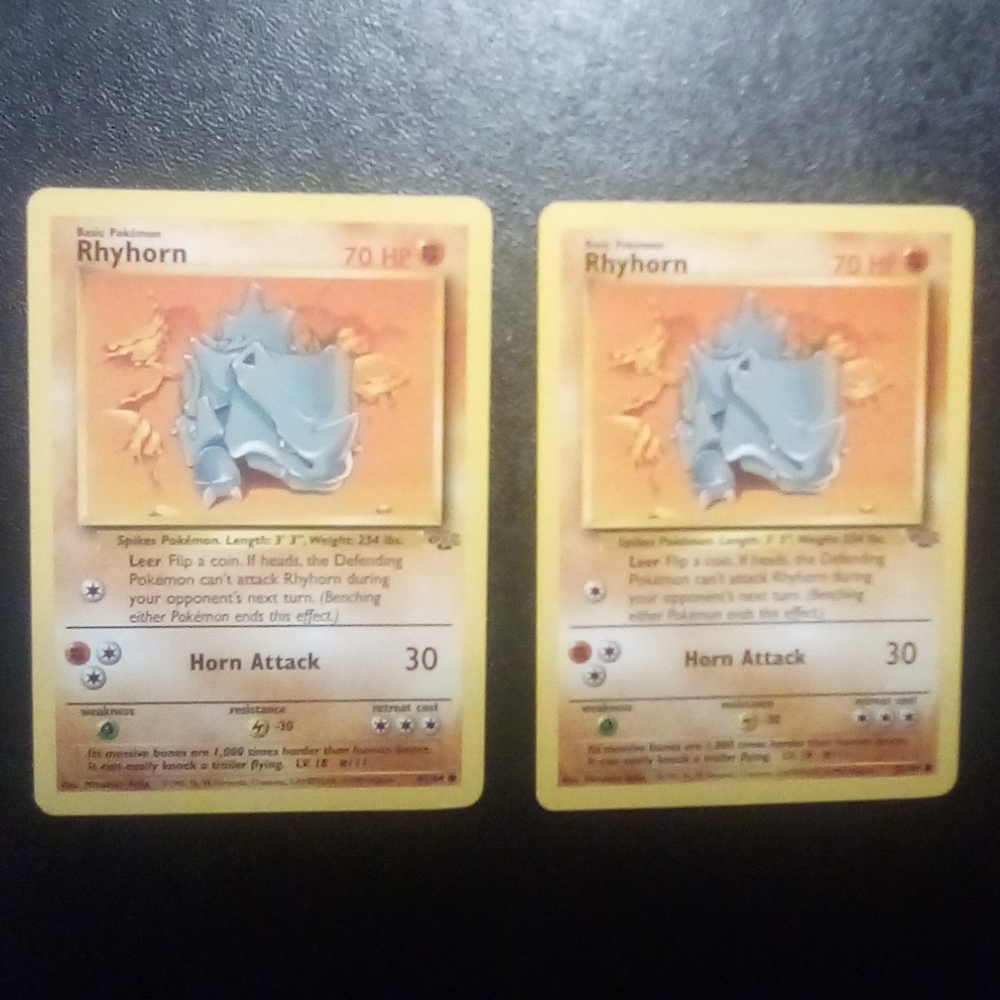 ✨First Edition Rhyhorn Evolution Pokemon Card Bundle✨ - Picture 3 of 15